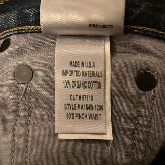 *SOLD Agolde Pinch Waist Jeans - 24 be - Picture 6 of 6